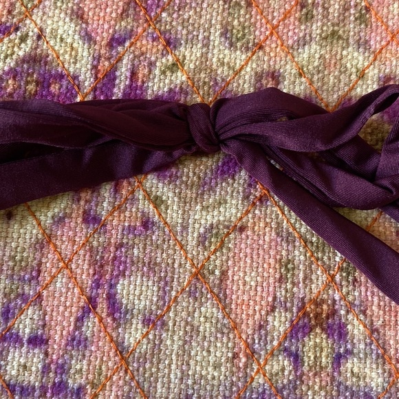 Kona Sol,wrap bikini swimwear/swimsuit top, in purple,padded removable c… - Picture 4 of 7